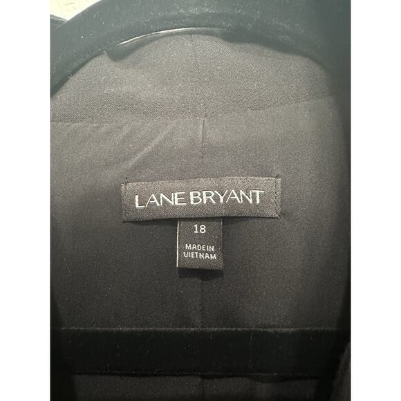 Lane Bryant Red, Gray & Black Metallic Modern Tweed Blazer Jacket Size 18 - Picture 8 of 11